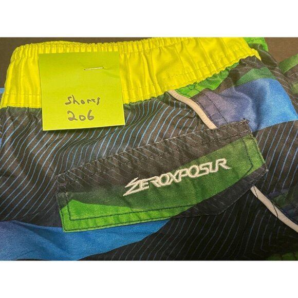 ZeroXposur swim trunk shorts youth kids medium 10 12 27 x 10 blue - Picture 8 of 8